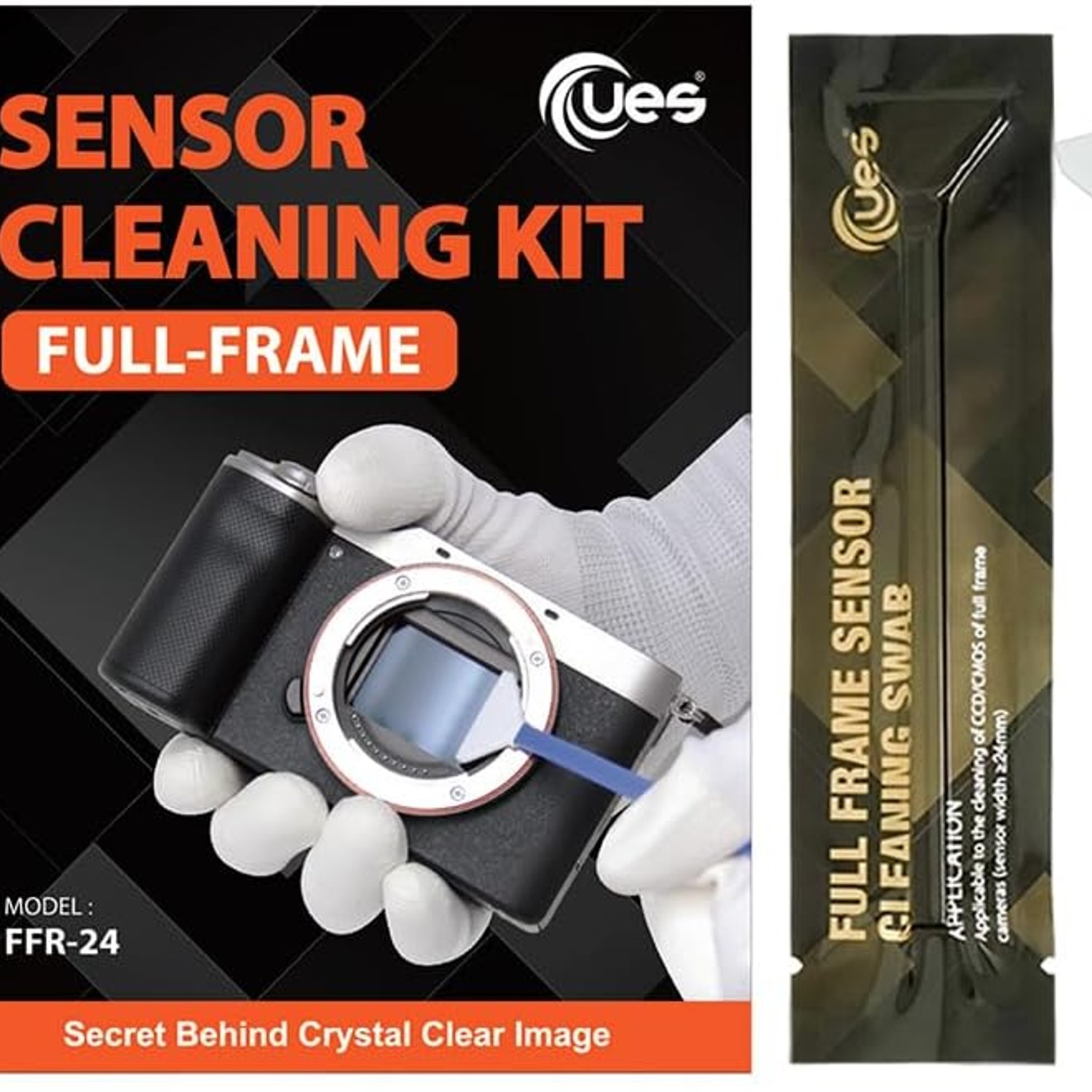 UES FFR24 Full Frame Sensor Cleaning Kit (14 Swabs + 15ml Solution)