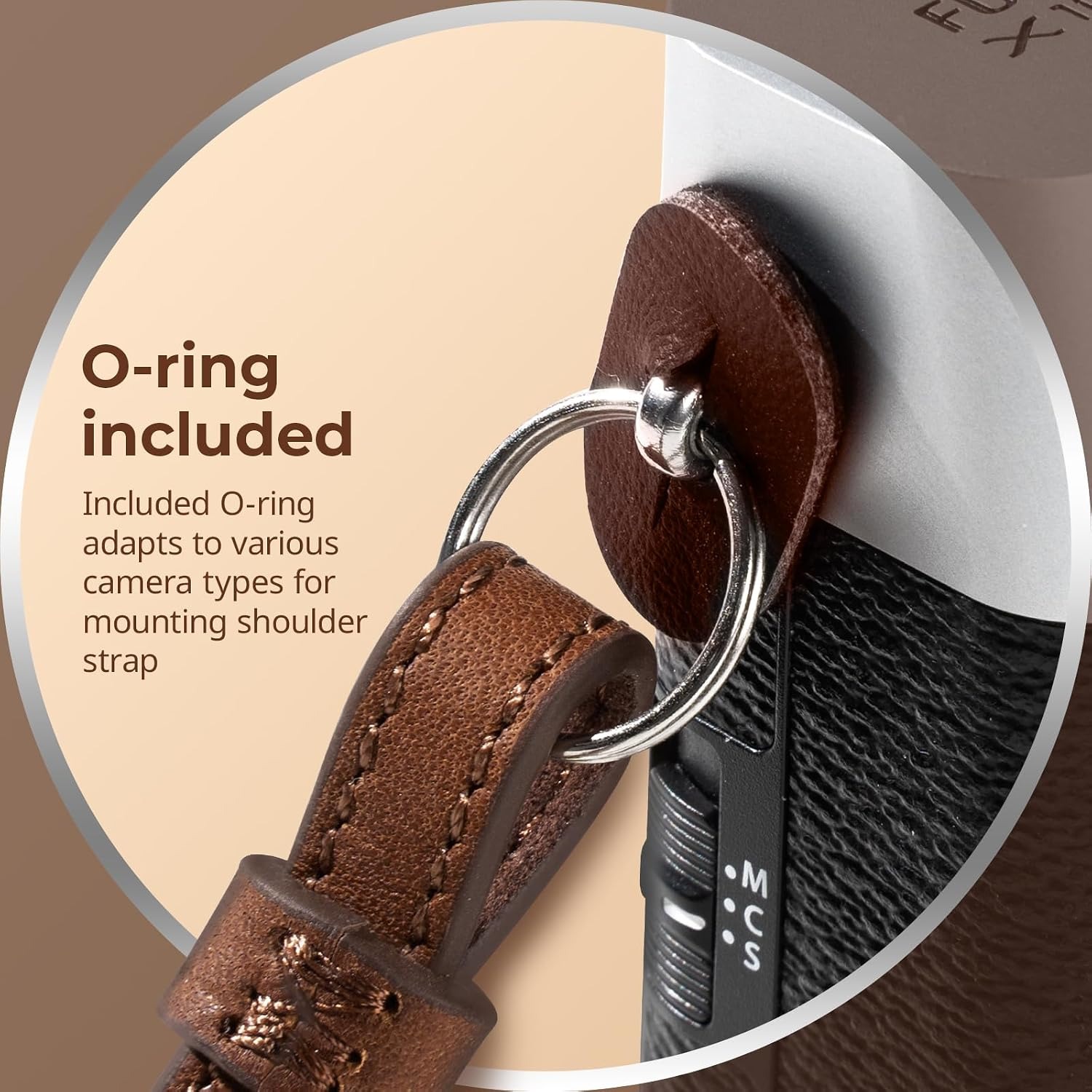 Leather Camera Shoulder Strap: image 6