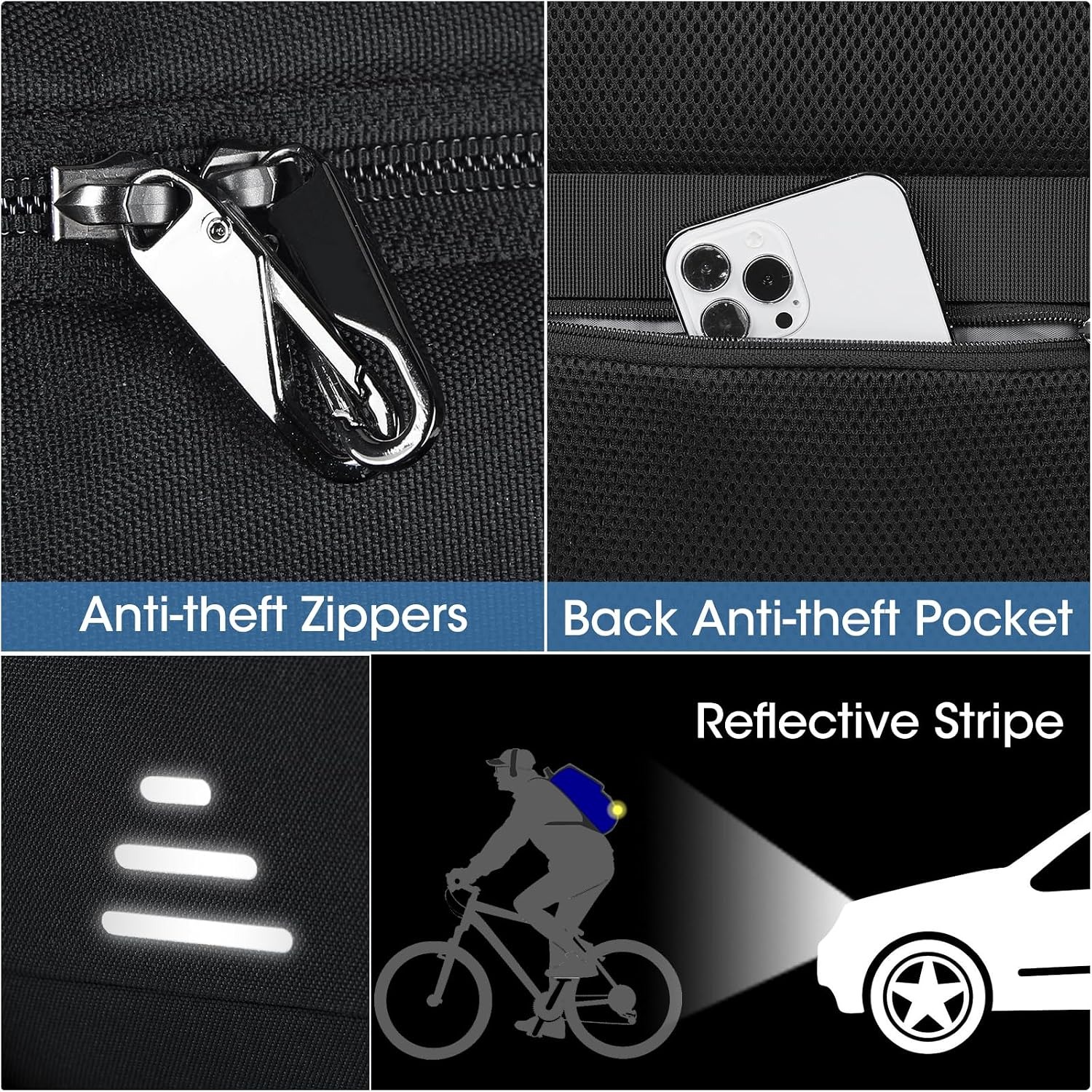DSLR Camera Backpack with Laptop Sleeve and Rain Cover