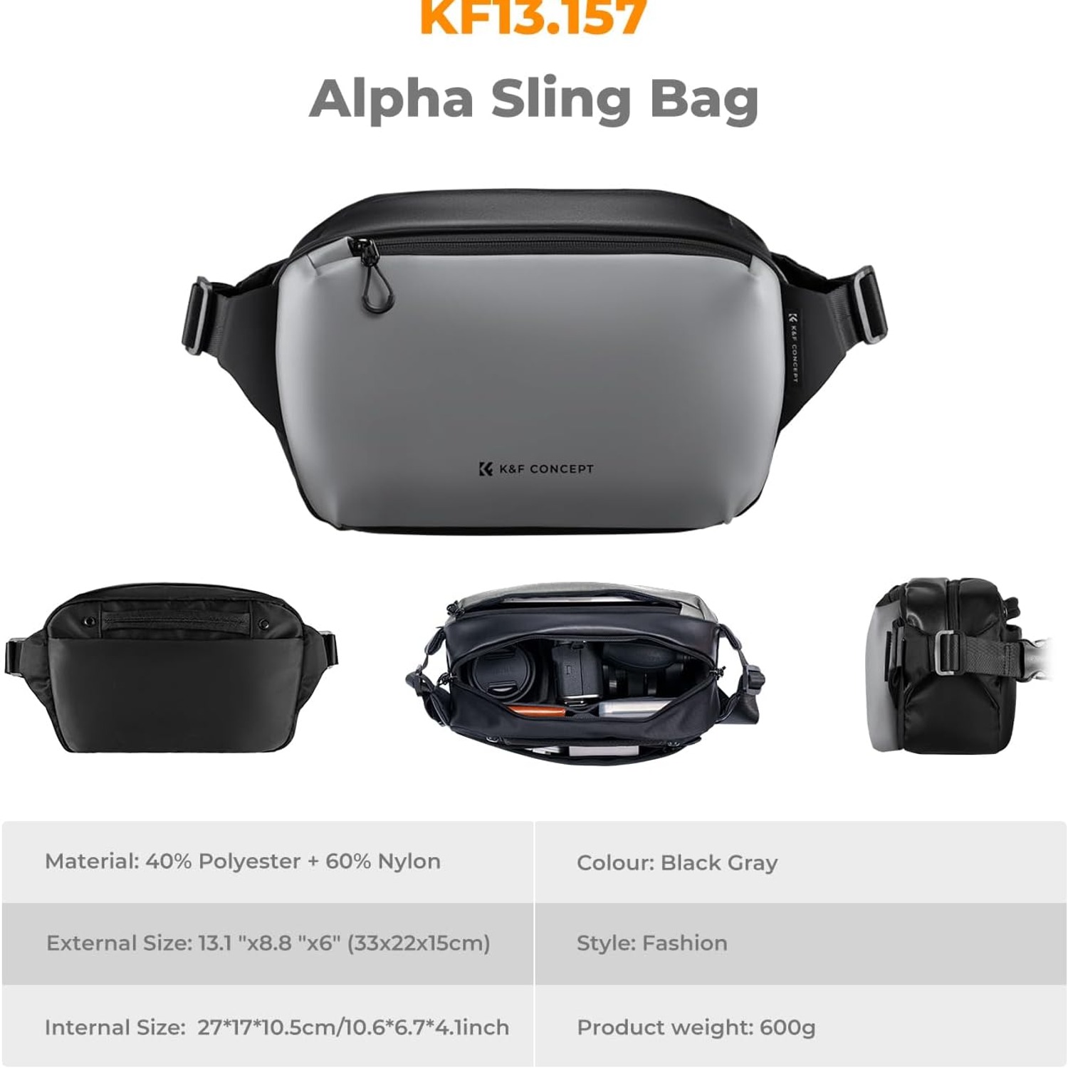 10L Camera Sling Bag