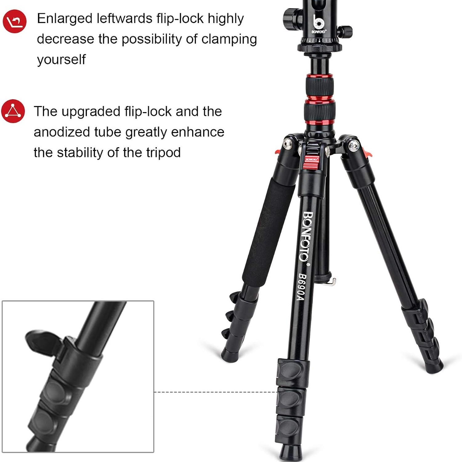 BONFOTO B690A Travel Camera Tripod: image 6