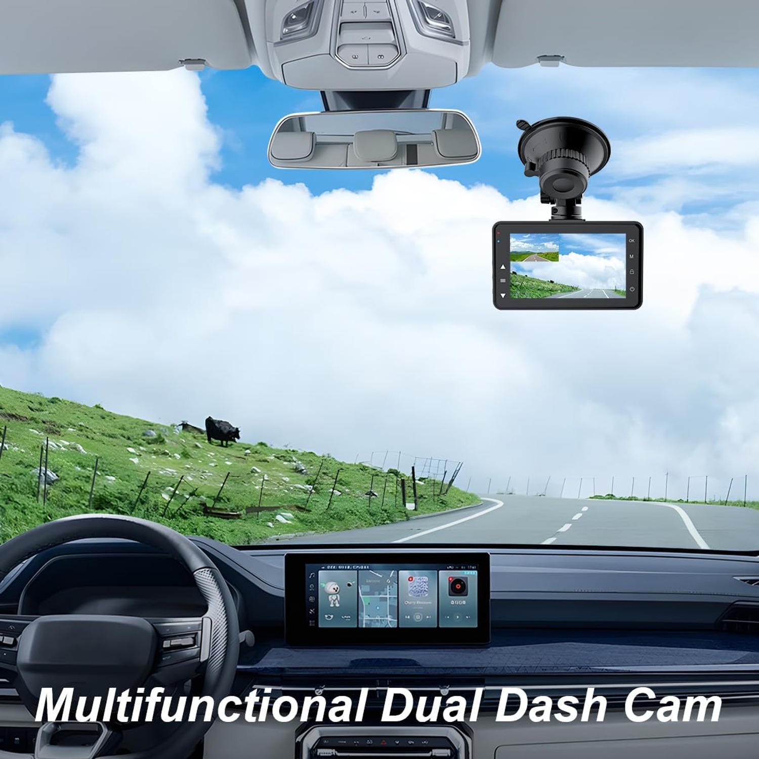 CHORTAU 2K Dual Dash Cam with 3-Inch Screen: image 6