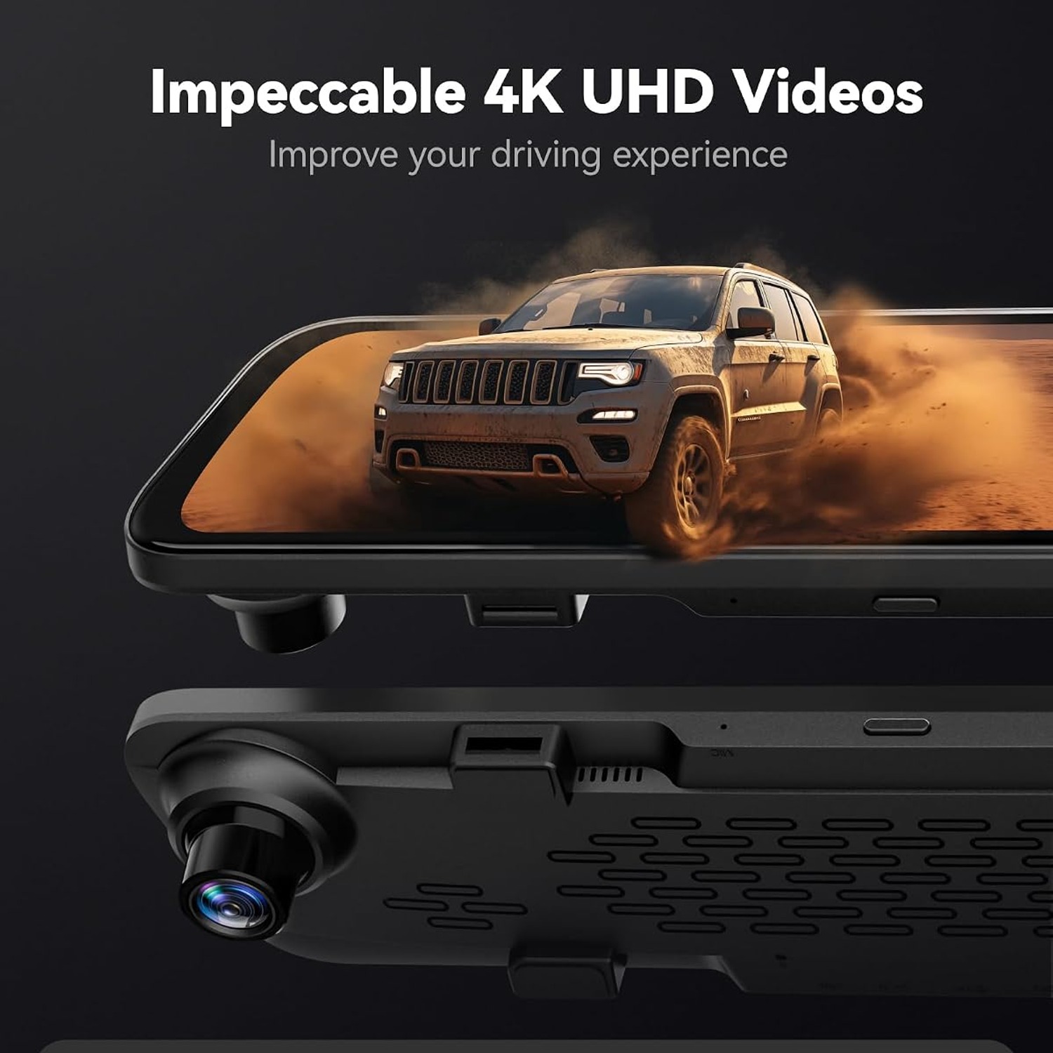 WOLFBOX G840S 4K Mirror Dash Cam with 12-Inch Touchscreen: image 2