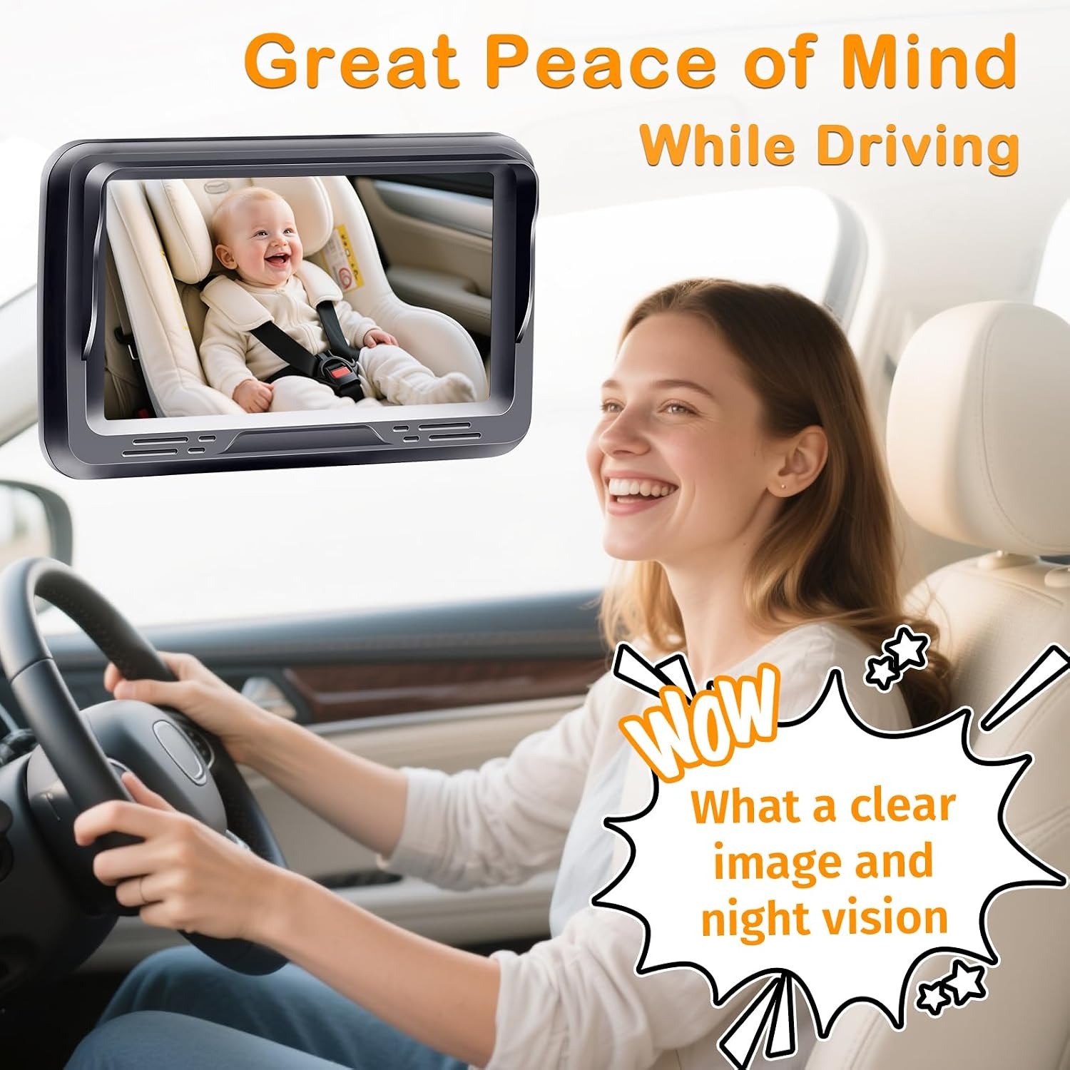 1080p Baby Car Camera with 4.3 Inch Monitor: image 3