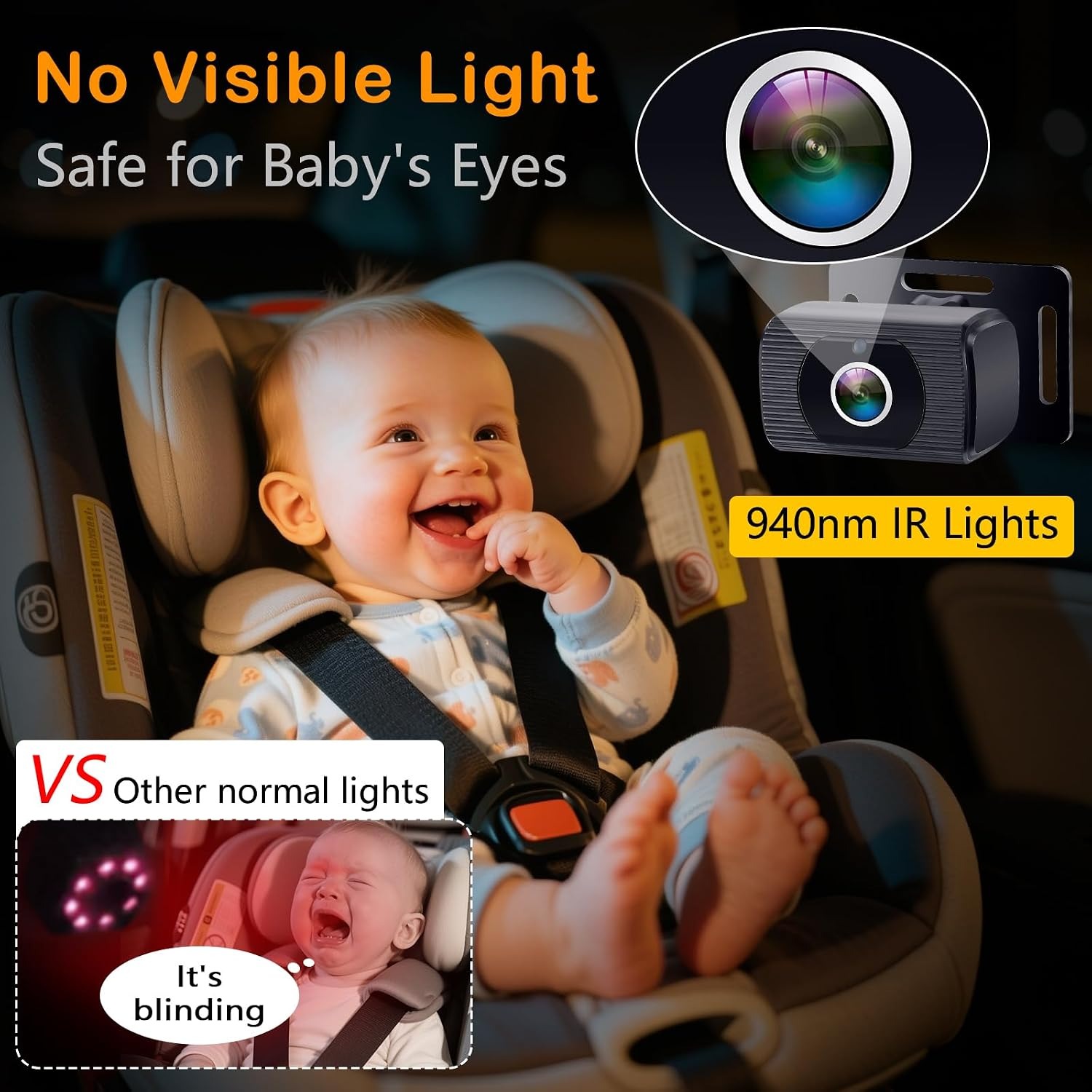 1080p Baby Car Camera with 4.3 Inch Monitor: image 5