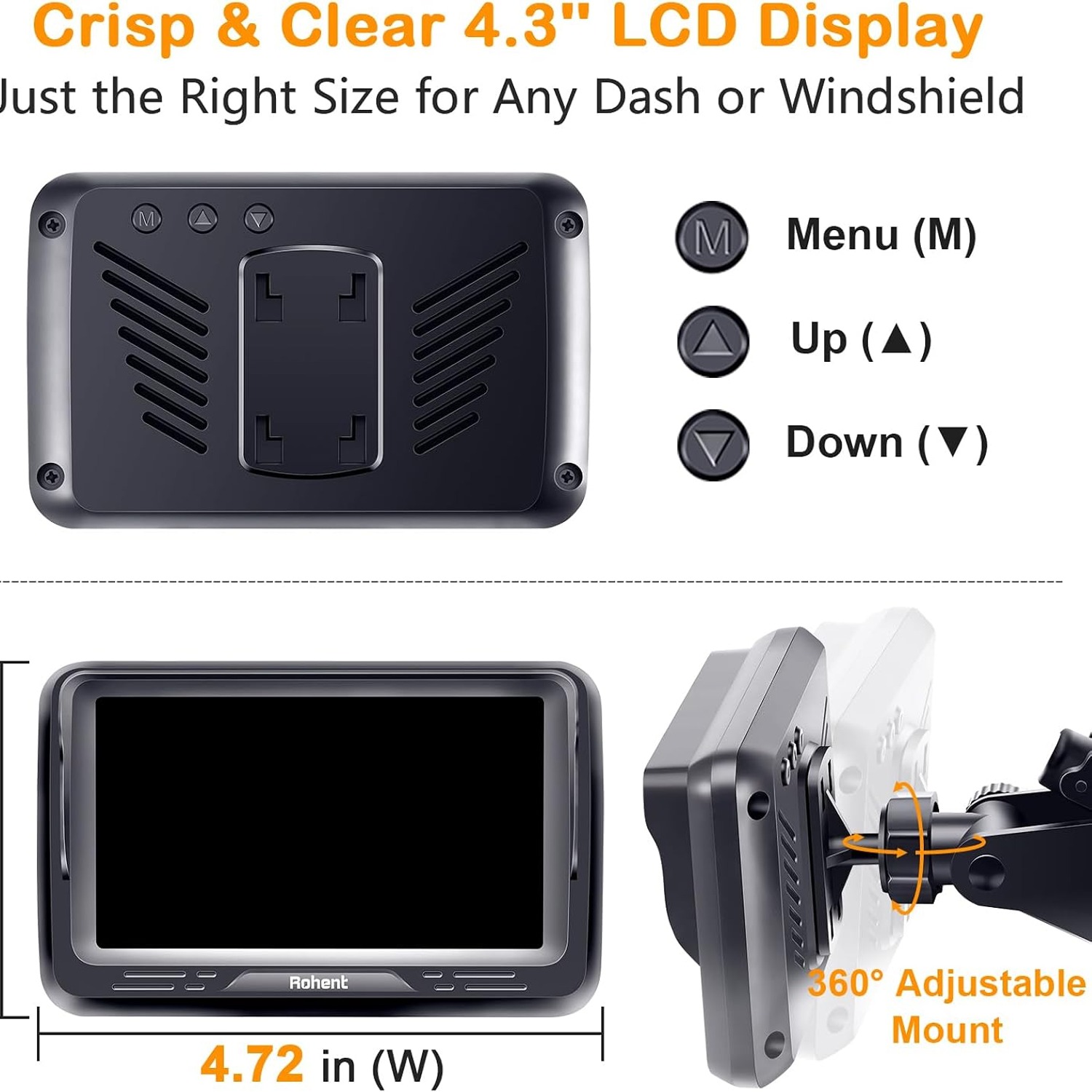1080p Baby Car Camera with 4.3 Inch Monitor: image 6