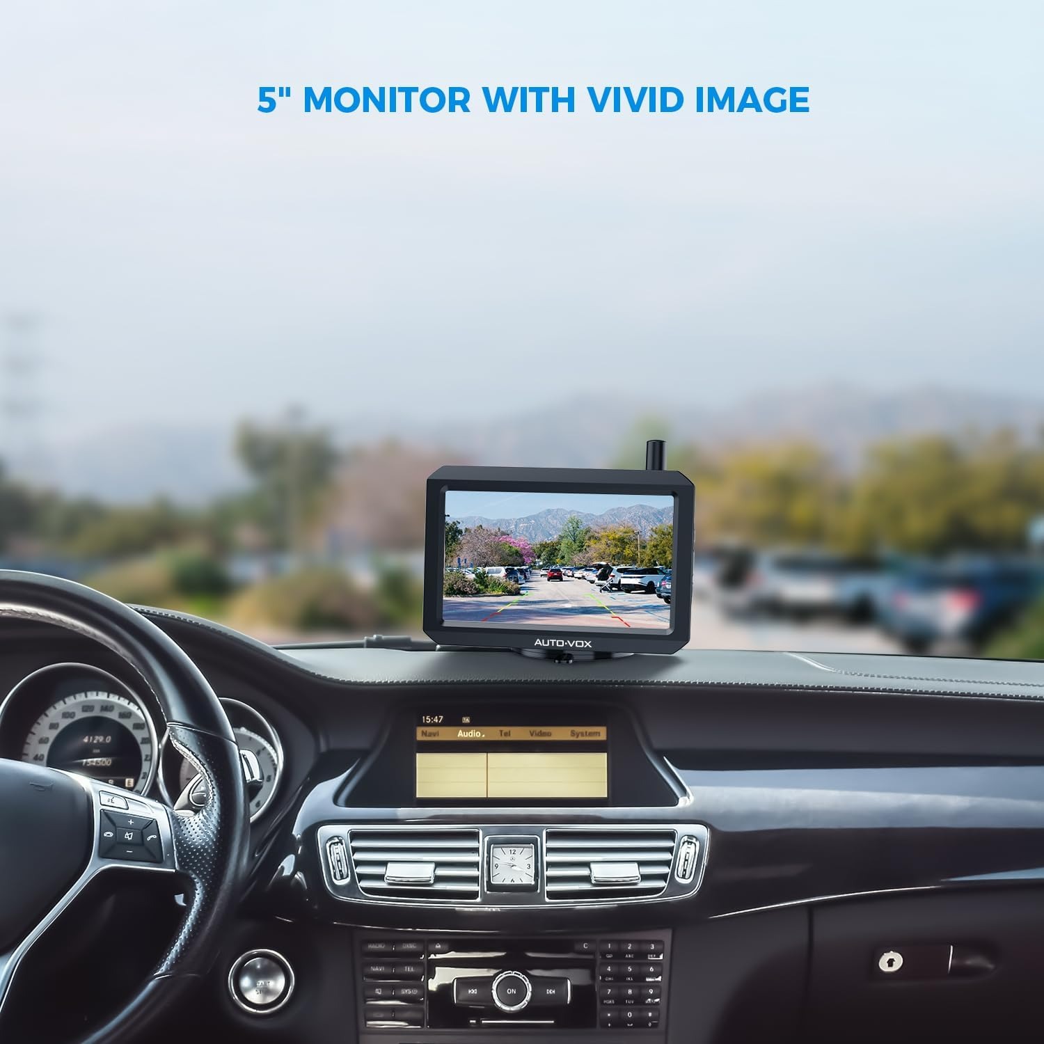 AUTO-VOX W7 Wireless Reversing Camera with 5 Inch Monitor: image 2