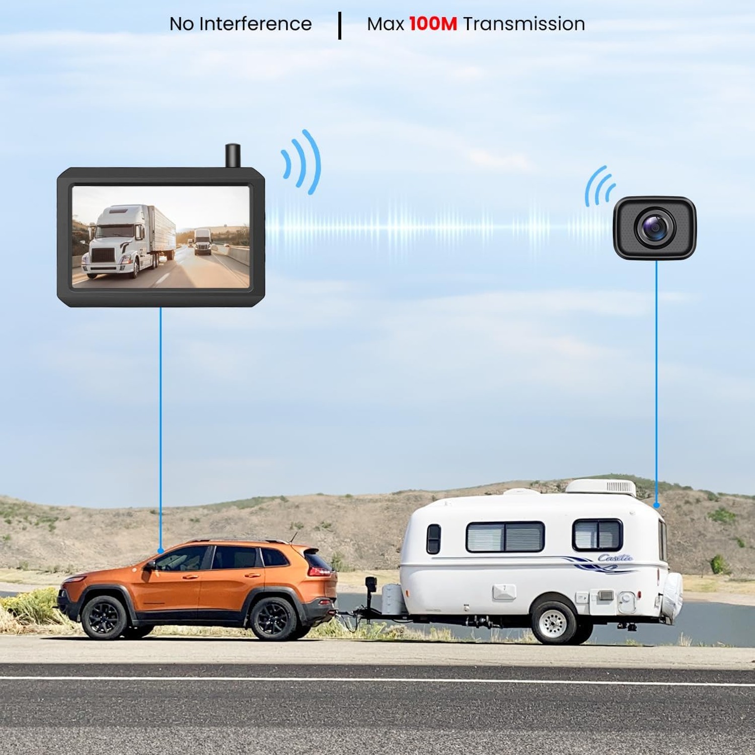 AUTO-VOX W7 Wireless Reversing Camera with 5 Inch Monitor: image 4