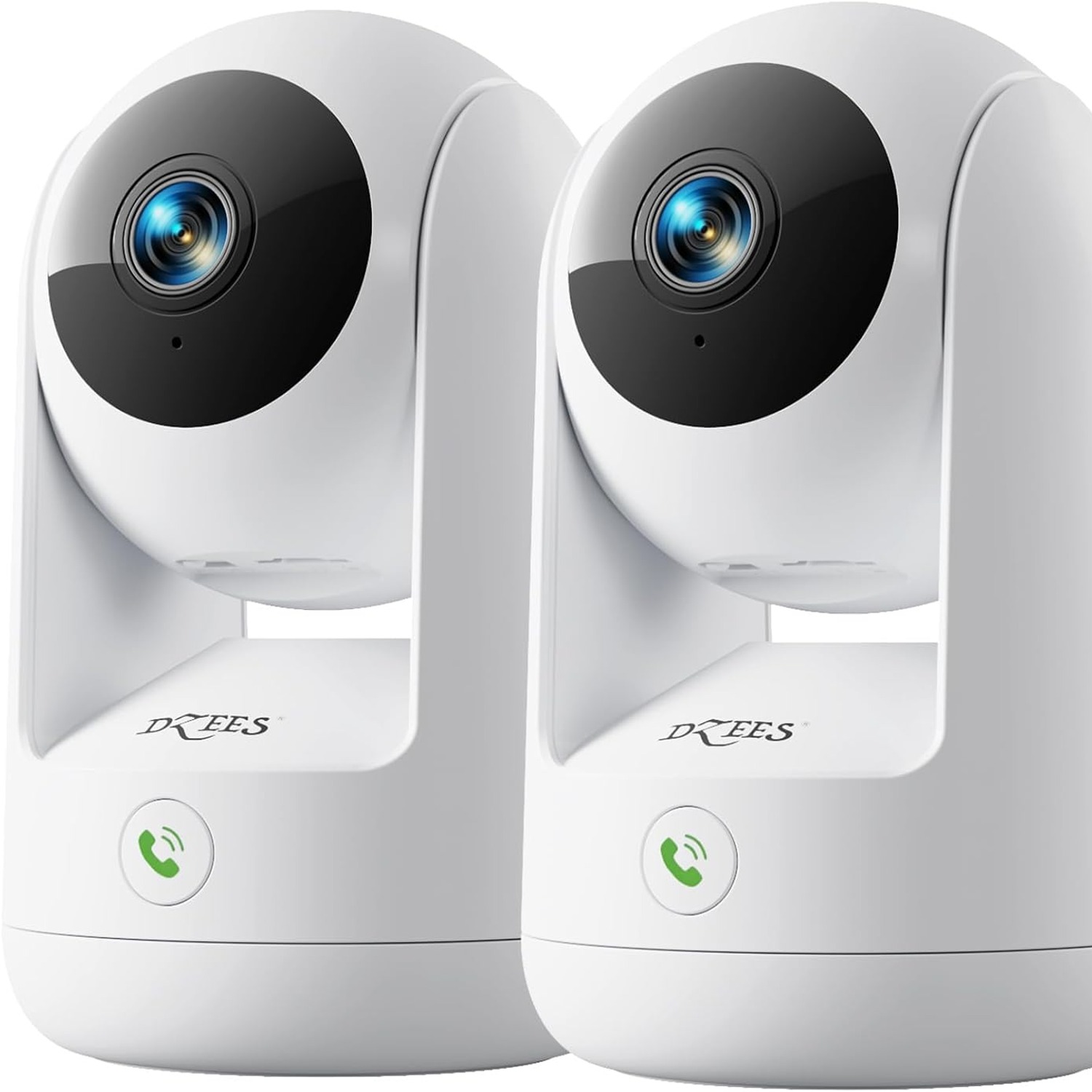 Dzees CA49 2K Indoor Camera with Dual Band WiFi and 360 Degree Pan Tilt