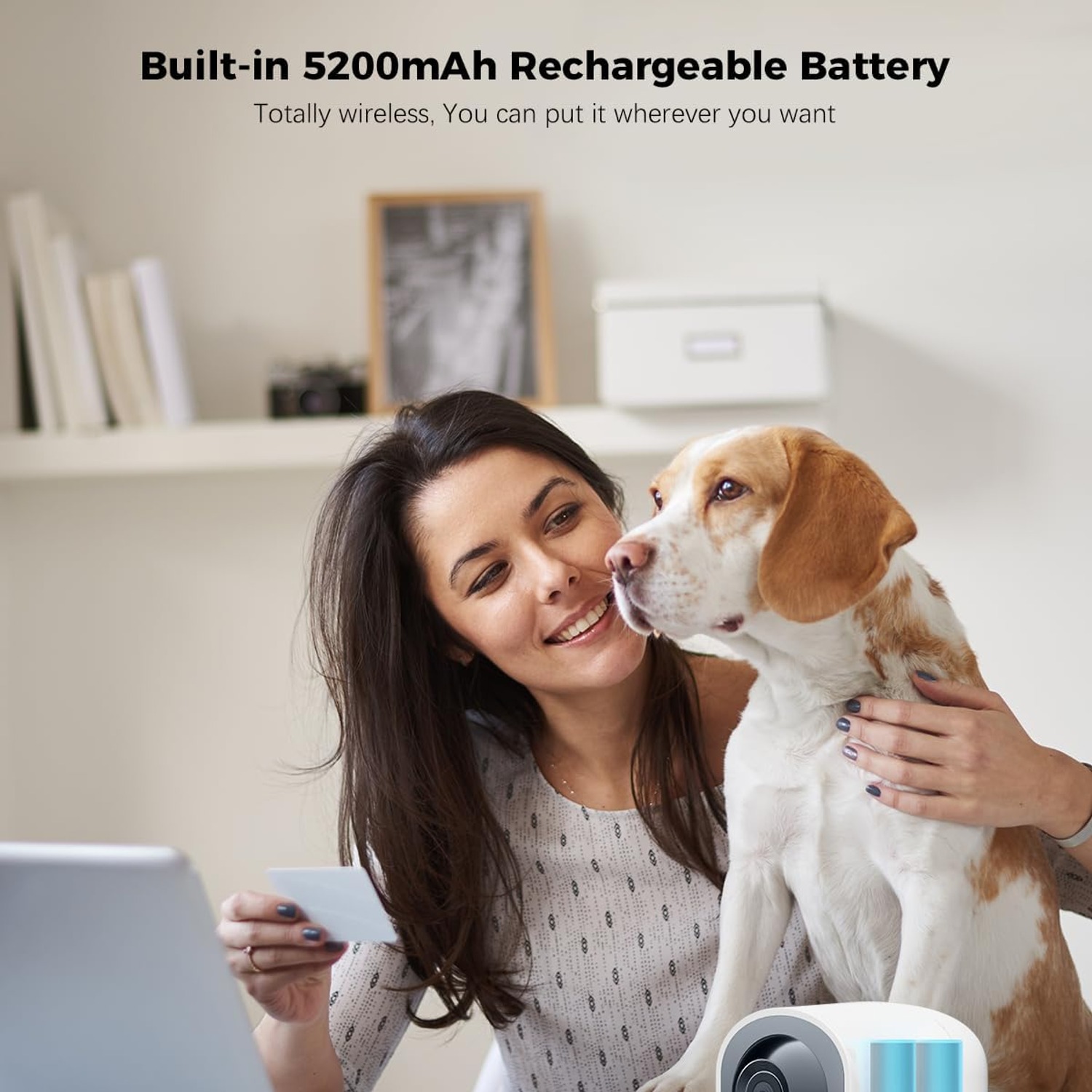 COCOCAM 2K Battery Indoor Security Camera with Pan and Tilt: image 2