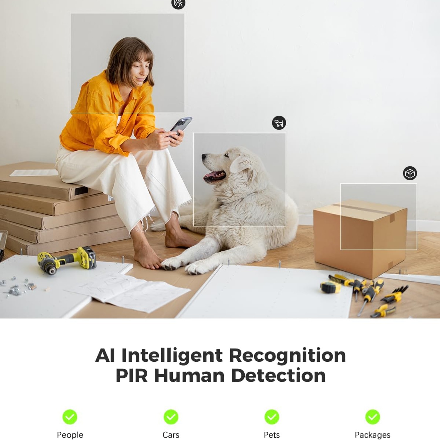 COCOCAM 2K Battery Indoor Security Camera with Pan and Tilt: image 4