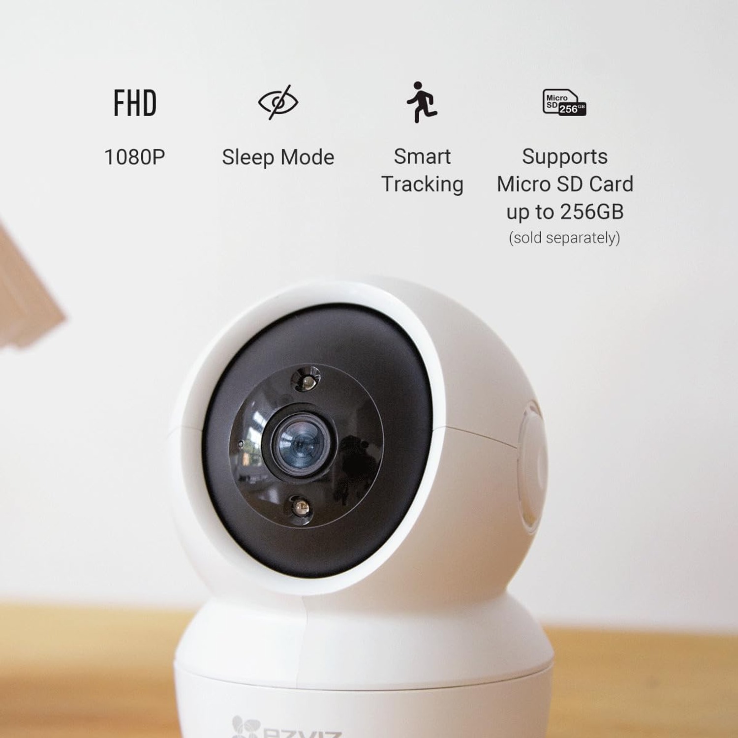 Indoor WiFi Camera 360 Pan and Tilt Home Security Camera: image 2