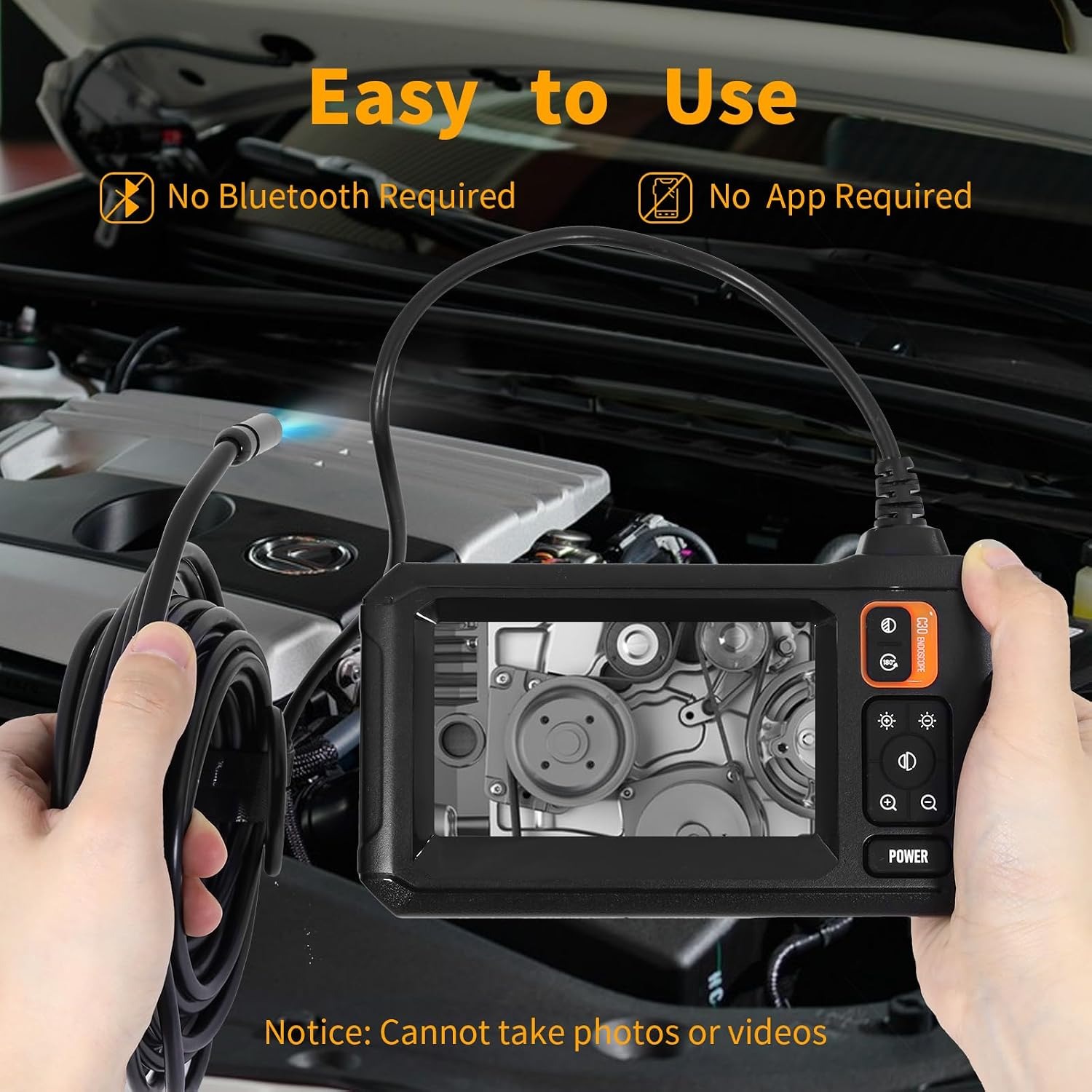 KozyOne 10m Industrial Endoscope Inspection Camera with 4.3" Screen: image 2