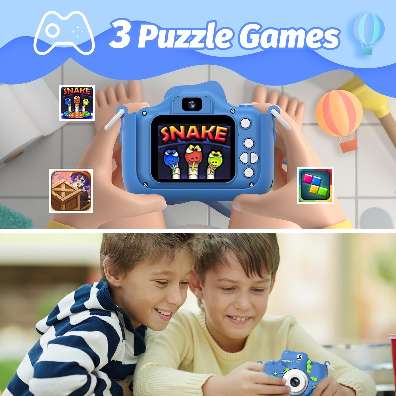 Mgaolo Kids Camera for Ages 3 to 12 with Games and 32GB Card: image 3