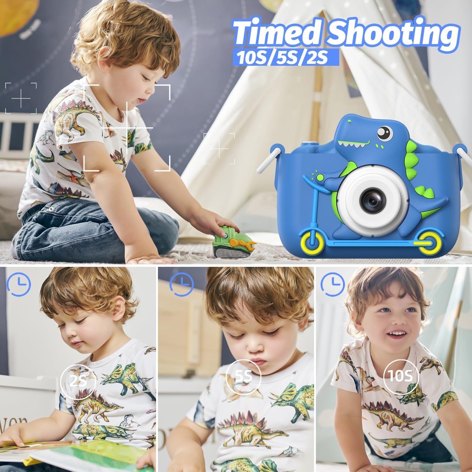 Mgaolo Kids Camera for Ages 3 to 12 with Games and 32GB Card: image 4