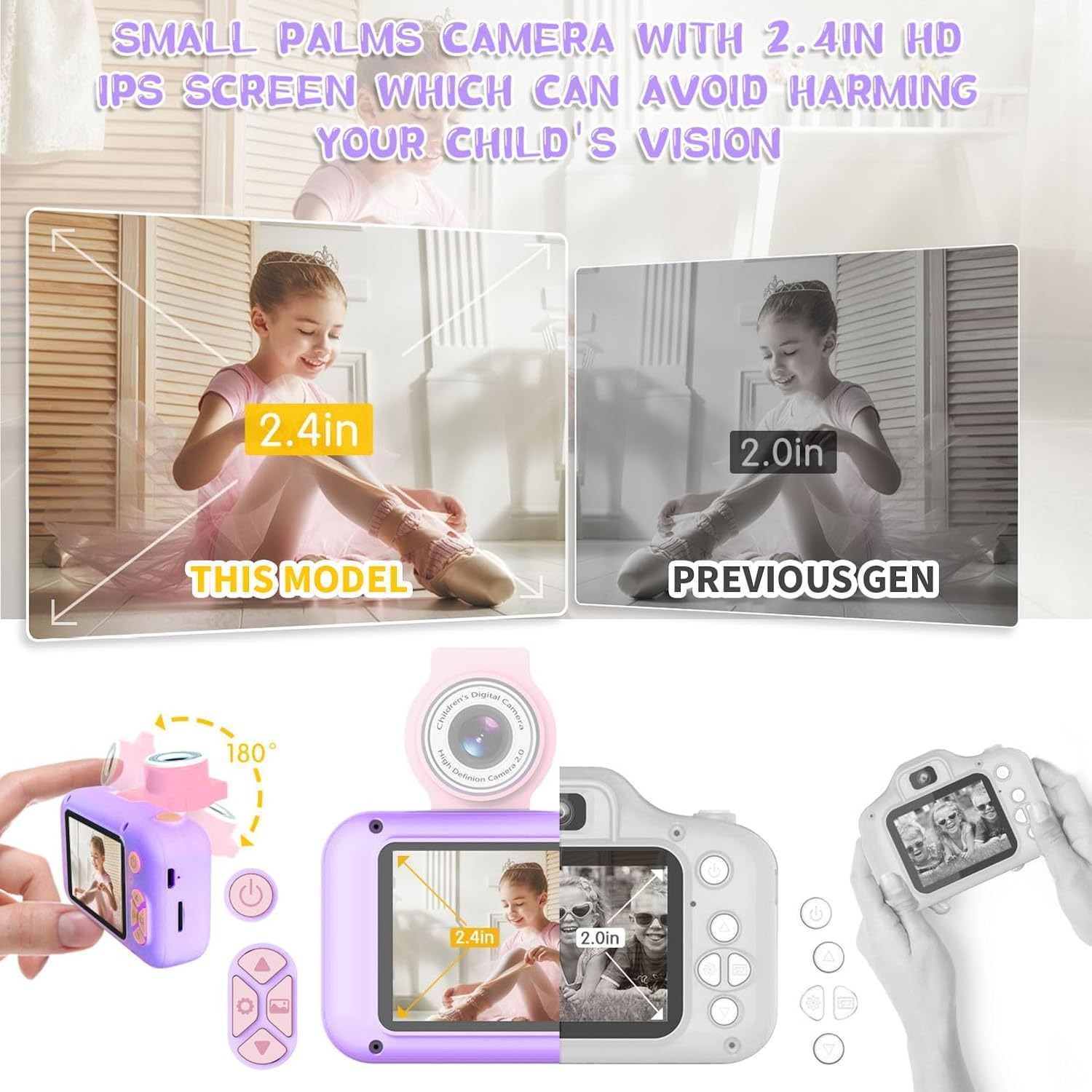 ARNSSIEN Kids Camera with 180° Flip Lens: image 3