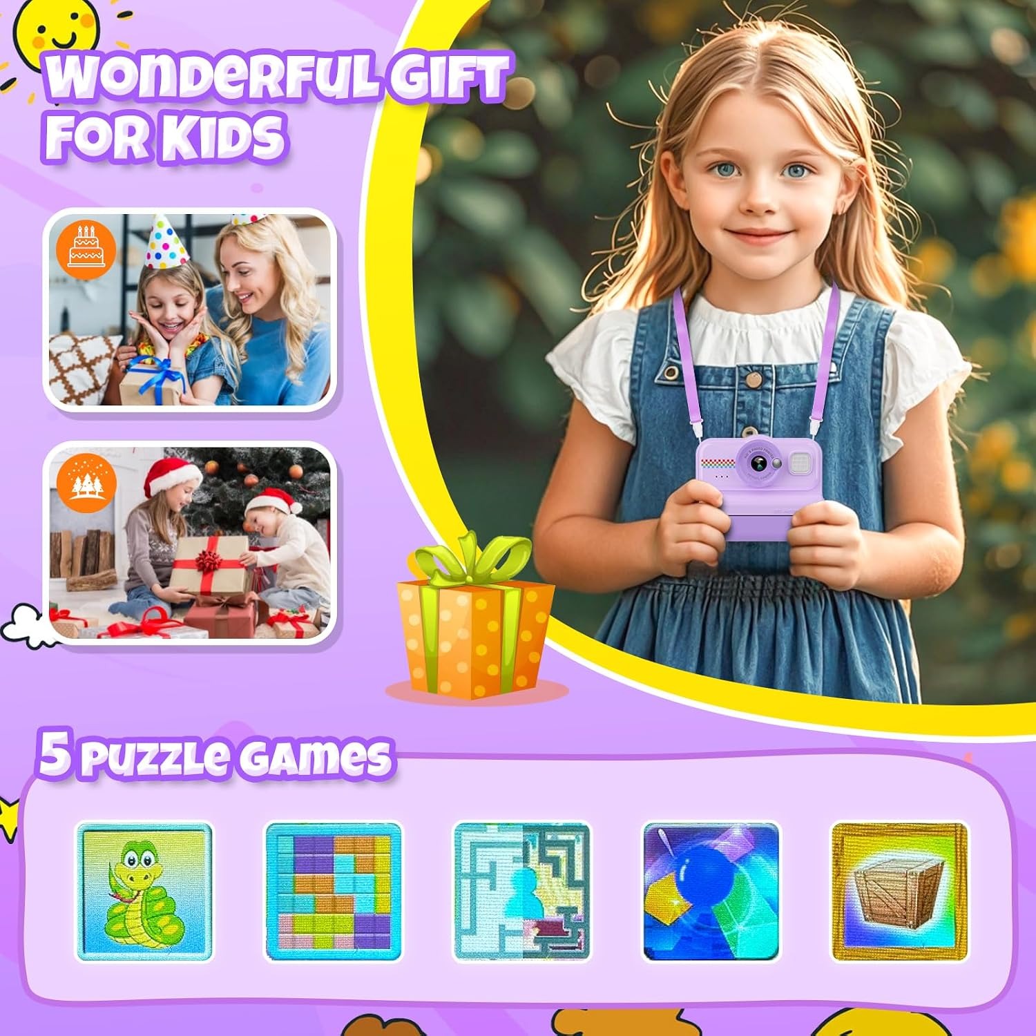 Kids Instant Print Camera with 32GB Card and Print Paper: image 6