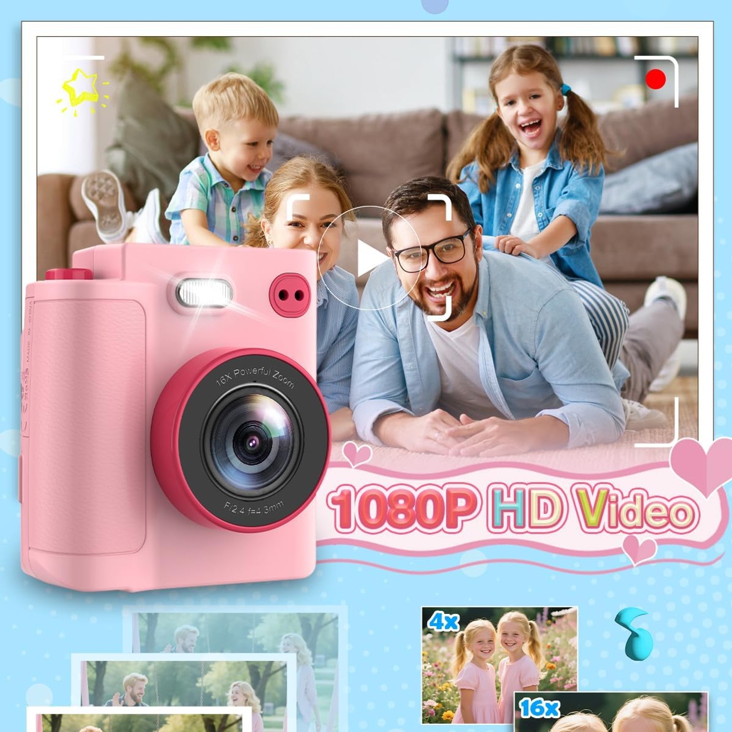 Kids Instant Print Camera with 1080p Video: image 3