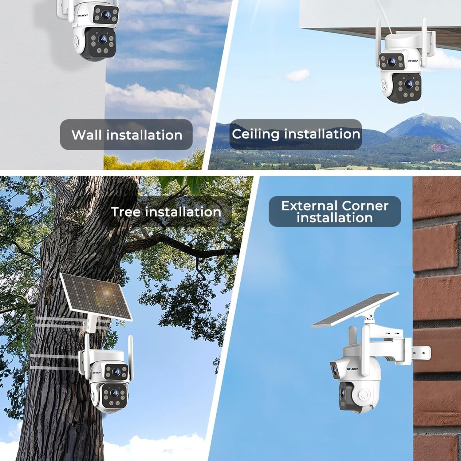 Solar Security Camera with 24/7 Recording (Dual Lens 2K WiFi): image 5