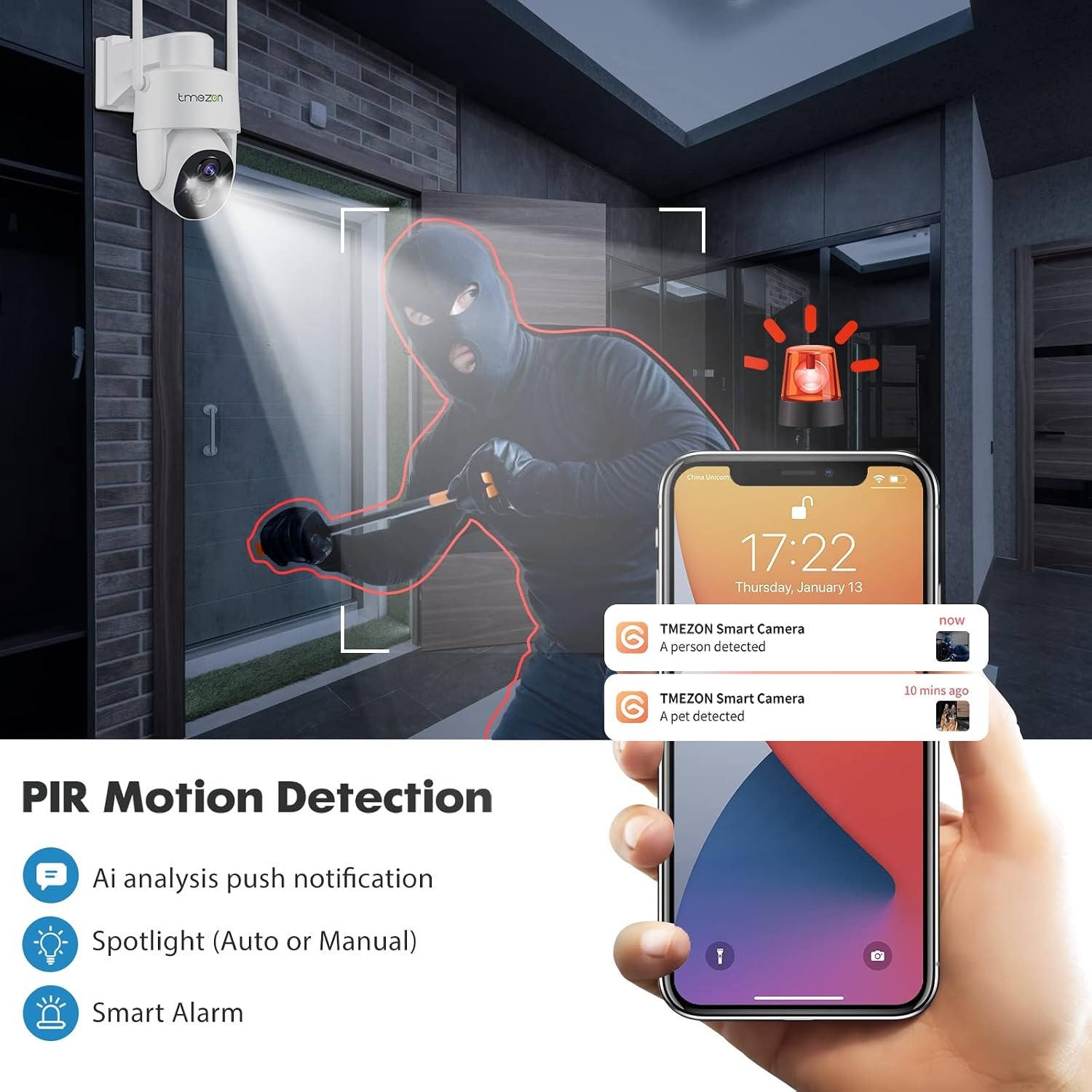 Solar PTZ Outdoor Security Camera with 360 Degree Pan and Tilt: image 5