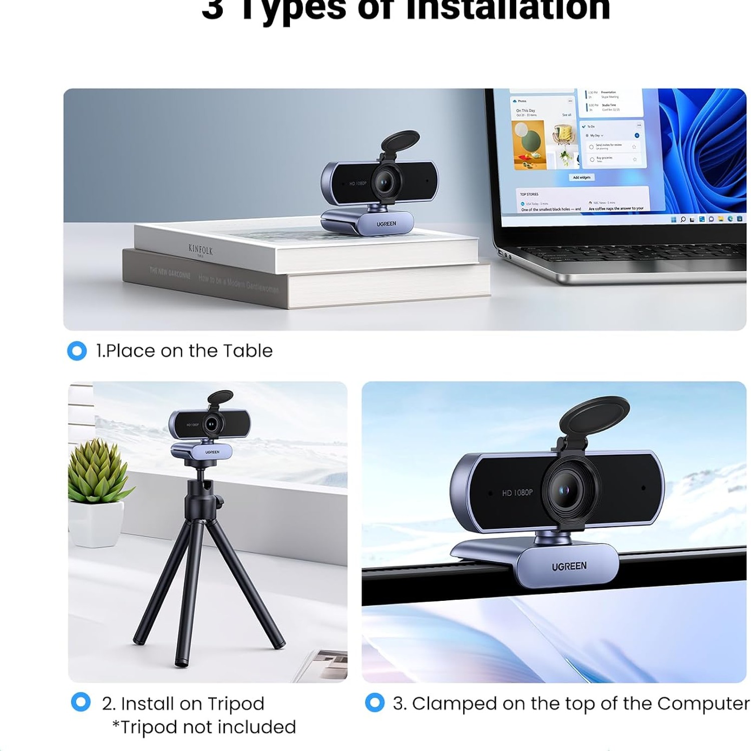 UGREEN 1080p USB Webcam with Dual Microphones: image 7