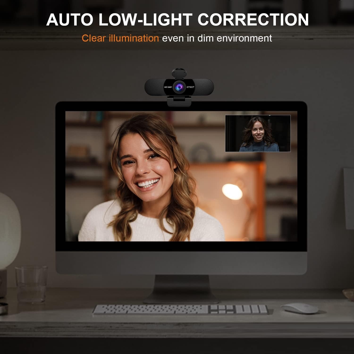 eMeet C960 1080p Webcam with Dual Noise-Cancelling Microphones: image 4
