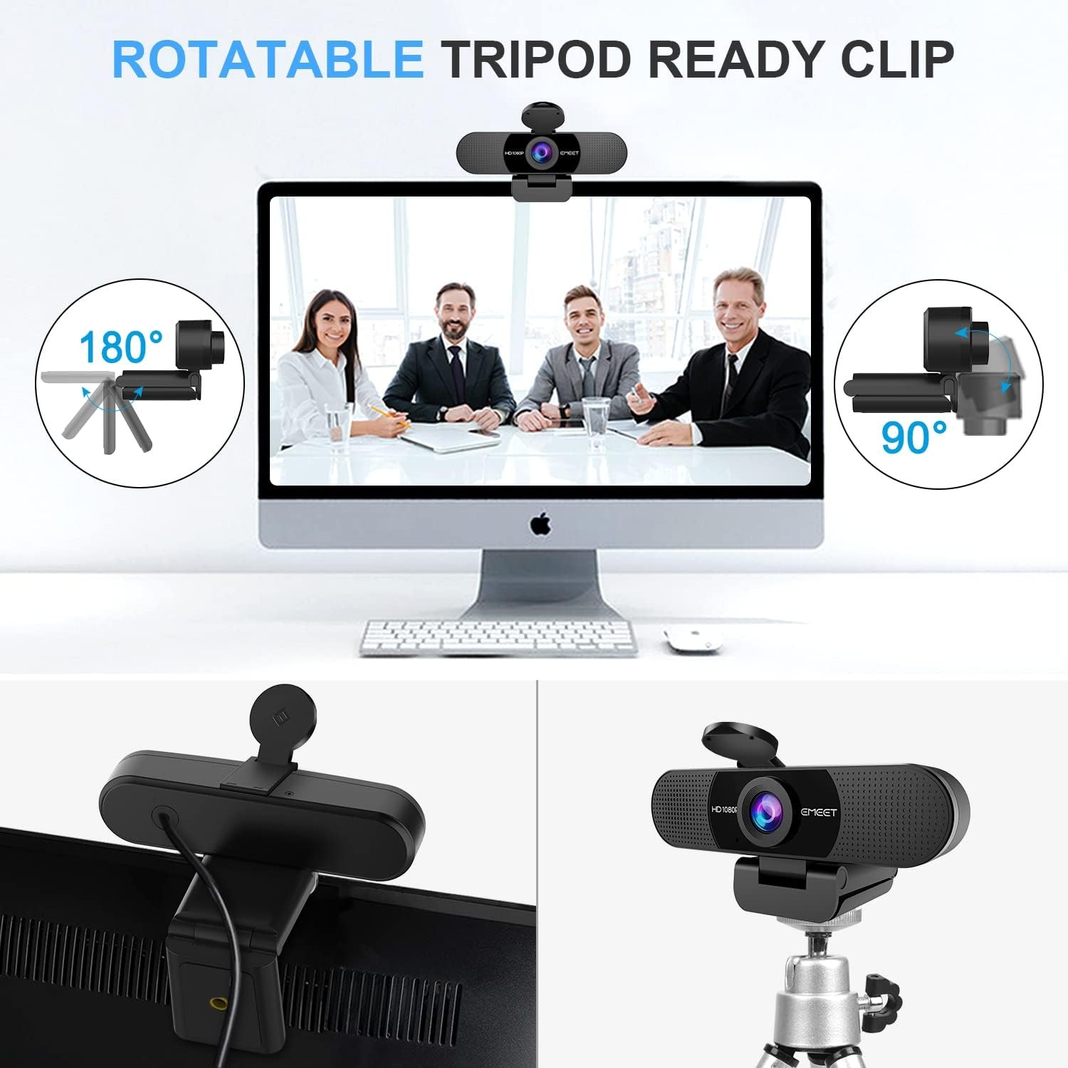 eMeet C960 1080p Webcam with Dual Noise-Cancelling Microphones: image 8