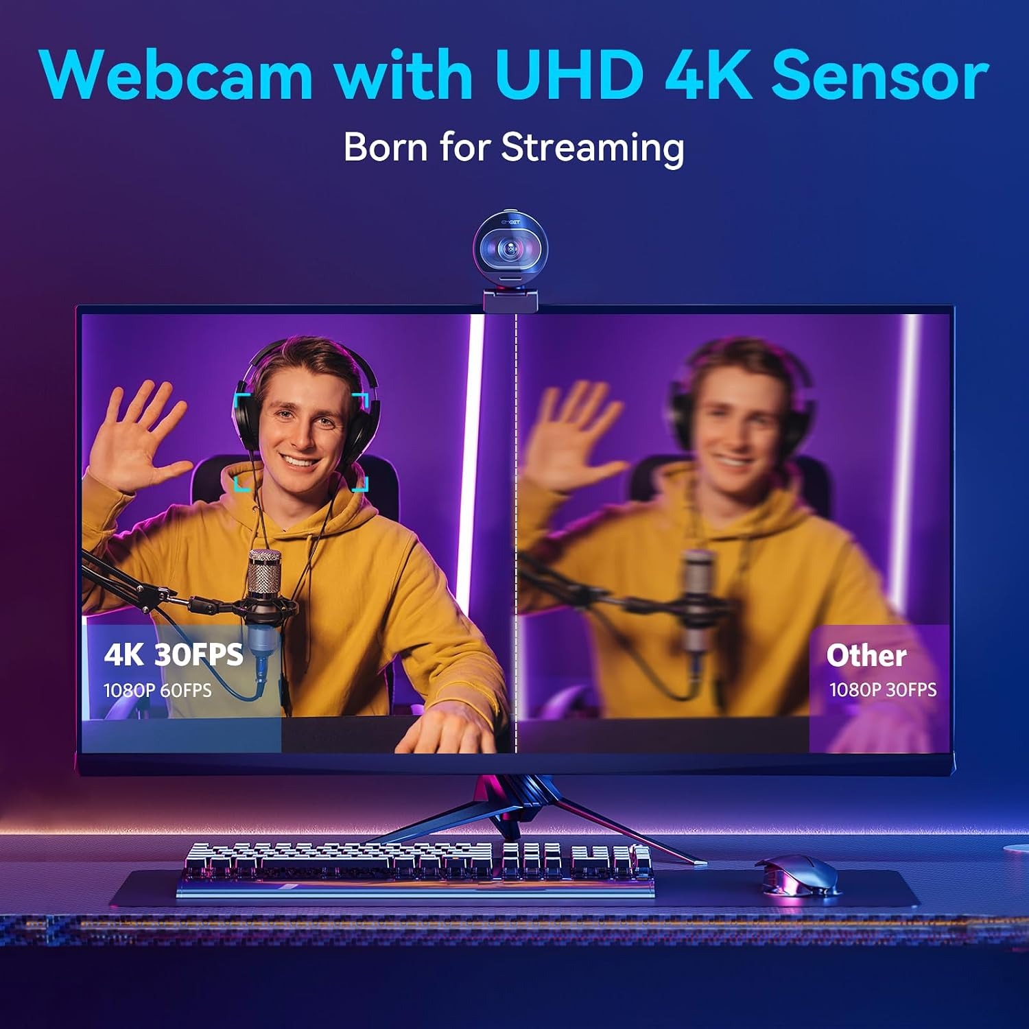 eMeet SmartCam S600 4K Streaming Webcam