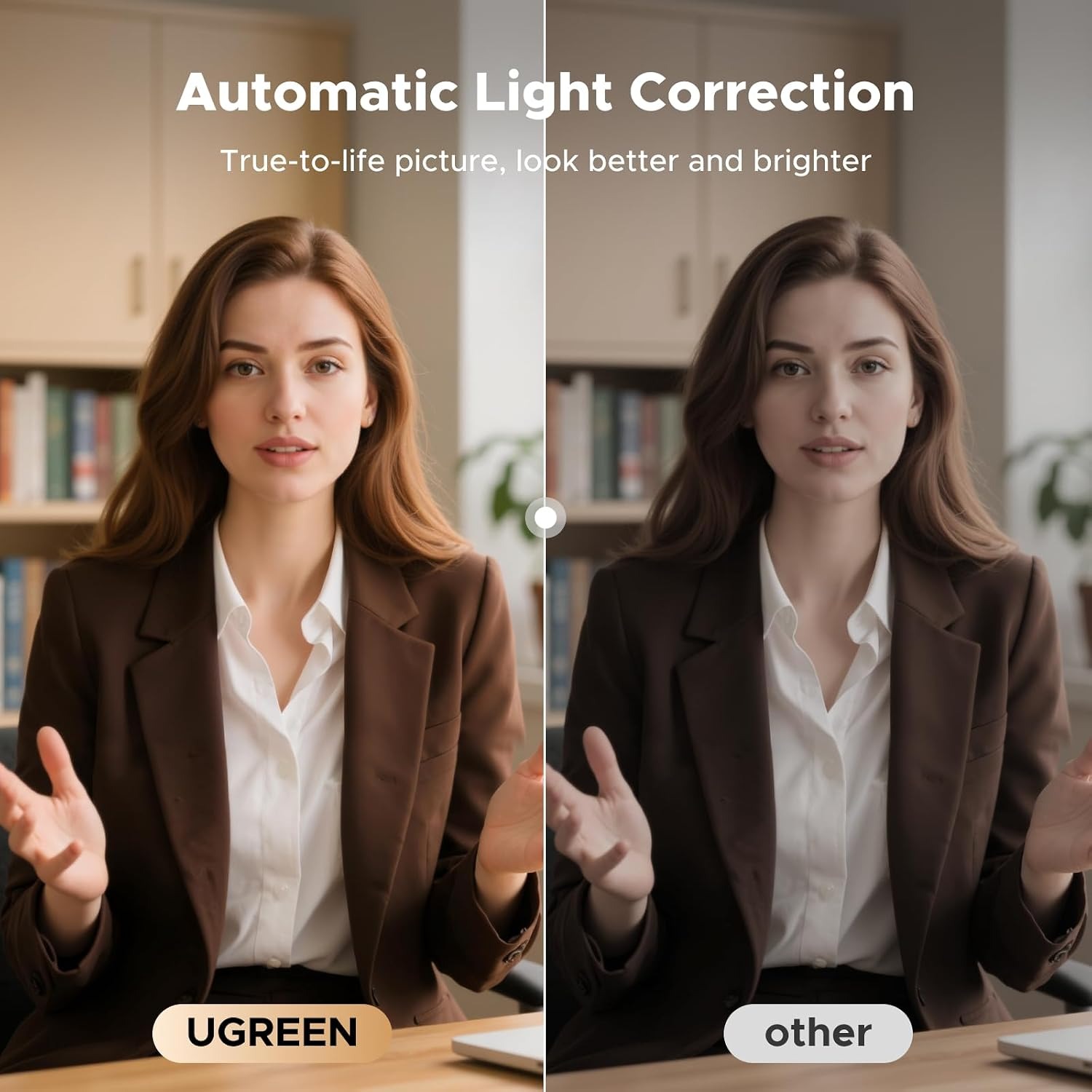 UGREEN 4K Autofocus Webcam with Dual Microphones