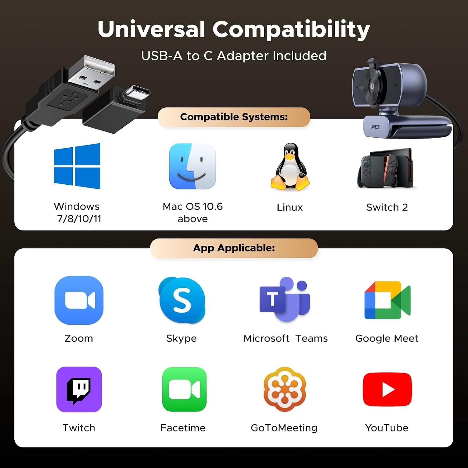UGREEN 4K Autofocus Webcam with Dual Microphones: image 7